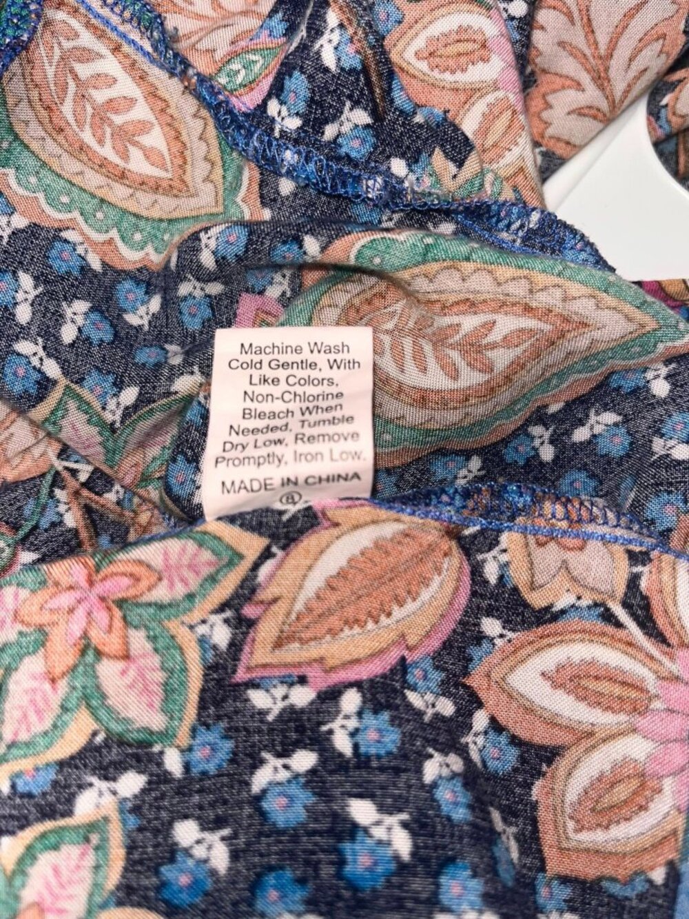 Rusttydustty Modern Bohemia Crush Ladies Fun Floral Print Top Size 4XL - Picture 3 of 9